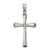 Sterling Silver Antiqued and Brushed Latin Cross Pendant