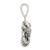 Sterling Silver Antiqued and Polished Love Knot Pendant