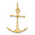 14K 3D Anchor Charm