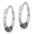 Sterling Silver Antiqued Beaded Endless Hoop Earrings - QE-AB9FE5A5-4388