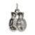 Sterling Silver Antiqued Boxing Gloves Charm