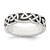 Sterling Silver Antiqued Celtic Knot Band - QR-8CDFA13D-4097