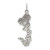Sterling Silver Antiqued Cheerleader Charm