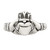 Sterling Silver Antiqued Claddagh Ring - QR-36E2BD12-5199