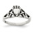 Sterling Silver Antiqued Claddagh Ring - QR-429600A4-8992