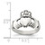 Sterling Silver Antiqued Claddagh Ring - QR-73E6D34B-6458