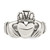 Sterling Silver Antiqued Claddagh Ring - QR-73E6D34B-6458