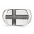 Sterling Silver Antiqued Cross Mens Size 10 Ring