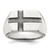 Sterling Silver Antiqued Cross Mens Size 9 Ring