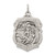 Sterling Silver Antiqued D/C St. Michael Badge Medal