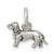 Sterling Silver Antiqued Dog Charm - QC-C47FD583-8887
