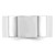 10k White Gold 10mm Standard Weight Flat Comfort Fit Wedding Band Size 8.5