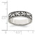 Sterling Silver Antiqued Floral Ring - QR-B733C299-1529
