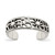 Sterling Silver Antiqued Floral Toe Ring - QR-D55F3717-3595