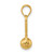 14k 3-D Baby Rattle with Moveable Ball Charm