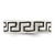 Sterling Silver Antiqued Greek Key Ring - QR-CD987D5E-2054