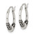 Sterling Silver Antiqued Hoop Earrings - QE-7E552E77-2950