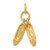 14K 3D Ballet Slippers Charm - A0-D9666DFA-3939