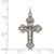 Sterling Silver Antiqued INRI Crucifix Pendant - QC-A8C29FFC-6681