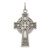 Sterling Silver Antiqued Irish Cross Pendant - QC-A8247B24-8197