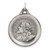 Sterling Silver Antiqued Jesus Medal