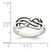 Sterling Silver Antiqued Knot Ring - QR-07D9383B-6149