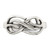 Sterling Silver Antiqued Knot Ring - QR-07D9383B-6149