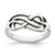 Sterling Silver Antiqued Knot Ring - QR-421E5288-9032