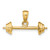 14k 3-D Barbell Pendant