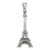 Sterling Silver Antiqued Marcasite 3-D Eiffel Tower Pendant