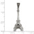 Sterling Silver Antiqued Marcasite 3-D Eiffel Tower Pendant