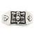 Sterling Silver Antiqued Masonic Ring - QR-0E7F49B6-5745