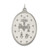 Sterling Silver Antiqued Miraculous Medal - QC-92BFCF19-8791