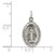 Sterling Silver Antiqued Miraculous Solid Medal