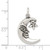 Sterling Silver Antiqued Moon Charm - QC-71FA81D8-6138