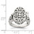 Sterling Silver Antiqued Oval Locket Ring - QR-16602C50-9512