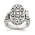 Sterling Silver Antiqued Oval Locket Ring - QR-651FCE74-9675