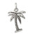 Sterling Silver Antiqued Palm Tree Charm - QC-D6A5364C-2232