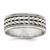 Sterling Silver Antiqued Rope Design Ring - QR-8EF99869-8774