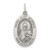 Sterling Silver Antiqued Sacred Heart of Jesus Medal - QC-19260DEB-5091