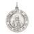 Sterling Silver Antiqued Sacred Heart of Jesus Medal - QC-418C837A-9683