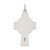 Sterling Silver Antiqued Satin Irish Cross Pendant