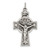 Sterling Silver Antiqued Satin Irish Crucifix Cross Pendant - QC-82A6318A-5922