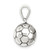 Sterling Silver Antiqued Soccer Ball Pendant - QC-A3277834-9129