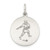 Sterling Silver Antiqued St. Christopher Football Medal