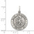 Sterling Silver Antiqued St. Christopher Football Medal