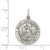 Sterling Silver Antiqued St. Christopher Soccer Medal