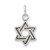 Sterling Silver Antiqued Star of David Charm - QC-E2CFD67A-4590