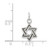 Sterling Silver Antiqued Star of David Charm - QC-E2CFD67A-4590