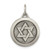 Sterling Silver Antiqued Star of David Medal